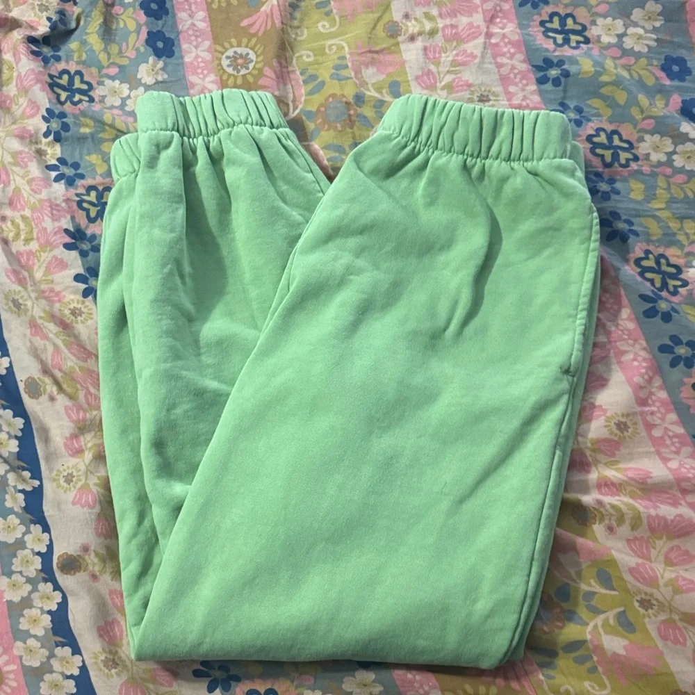 Brandy Melville Lime Green Sweatpants